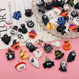 10 Pcs Halloween Skull Charm Pendant for DIY Jewelry Making
