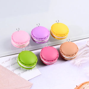 10pcs Macaron Cookie Pendant Jewelry Making Charms DIY Earrings Keychain C570