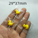 10pcs Resin Duck Charms for DIY Jewelry Making