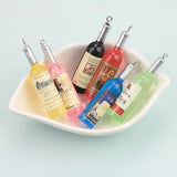 10pcs Resin Wine Bottle Charms Pendants DIY Jewelry Making