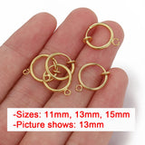 10pcs Non Piercing Ear Clip Hoop for Earrings DIY
