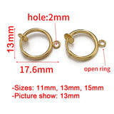 10pcs Non Piercing Ear Clip Hoop for Earrings DIY