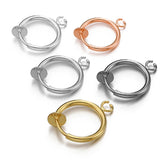 10pcs Non Piercing Ear Clip Hoop for Earrings DIY