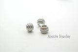 10pcs 3 Rows 10mm Round Rhinestone Crystal Setting Beads with 5mm Big Hole