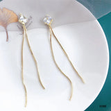 10pcs Rhinestone Tassel Chains Stars Charms Pendants DIY Earrings Making