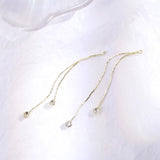 10pcs Rhinestone Tassel Metal Charms Earrings DIY Findings