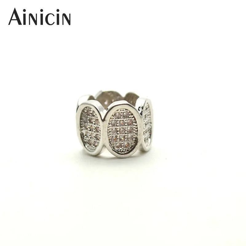 10pcs Rhinestone Setting Big Hole Beads 8x10mm for Jewelry Making