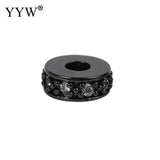 10pcs  Rhinestone Stainless Steel Beads Plated With Nickel Lead Cadmium 7mm