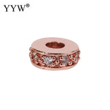 10pcs  Rhinestone Stainless Steel Beads Plated With Nickel Lead Cadmium 7mm