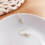 10pcs Rhinestone Earrings Clasps Hooks DIY Jewelry Making Accessories