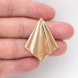 10pcs Rhombus Charm 35x27mm Plated Geometric Pendants DIY Findings