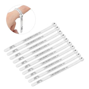 10pcs Ring Sizer Finger Gauge Tool for Wedding Proposal Ring Measurement (UK)