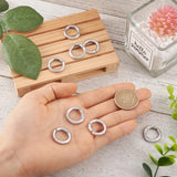 10pcs Stainless Steel Key Clasp Snap Clasps 15x3mm-20x3.5mm