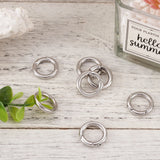 10pcs Stainless Steel Key Clasp Snap Clasps 15x3mm-20x3.5mm