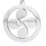 Risul Lauburu Pendant Basque Cross Stainless Steel Necklace Pendant
