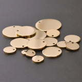 10pcs Stainless Steel Round Blank Tag Charm Pendant Charms Findings 6-30mm