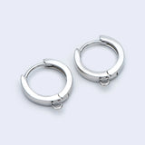10pcs Round Hoop Earrings 12/14/16mm, Gold/Silver/Rose Gold