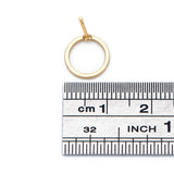 10pcs 18K Plated Brass Round Hoop Ear Posts, 10mm Circle Stud Earring