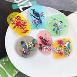 10pcs Acrylic Flower Pendant Charms for Diy Jewelry Making