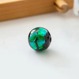 10pcs 8mm Colorful Foil Lampwork Glass Beads for DIY Jewelry Making
