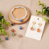 10pcs Cat Eye Glass Charms Dangle Pendants for Jewelry Making