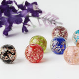 10pcs Luminous Glass Loose Beads for Jewelry Making DIY Crafts