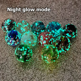 10pcs Luminous Glass Loose Beads for Jewelry Making DIY Crafts