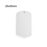 10pcs Stainless Steel Mens Necklace Pendant Military Dog Tags