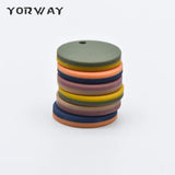 10pcs Rubber Coin Pendants Plastic Charm Earring Components (#HT-04)