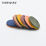 10pcs Rubber Coin Pendants Plastic Charm Earring Components (#HT-04)