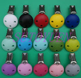 10pcs Ecofriendly Silicone Suspender/Pacifier Clips DIY Crafts Accessories