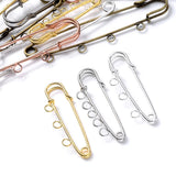 10pcs Safety Pins Brooch 50/80/90mm Blank Base Pin for DIY Jewelry Making