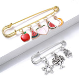 10pcs Safety Pins Brooch 50/80/90mm Blank Base Pin for DIY Jewelry Making