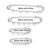 10pcs Safety Pins Brooch 50/80/90mm Blank Base Pin for DIY Jewelry Making