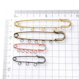 10pcs Safety Pins Brooch 50/80/90mm Blank Base Pin for DIY Jewelry Making