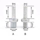 10pcs Screw Thread Drill Mandrels for Electric Grinder Jewelry Rotary Tools