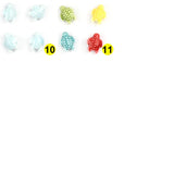 10pcs Sea Turtle Beads Ceramic Charm Large Stone Beads For Jewelry Making