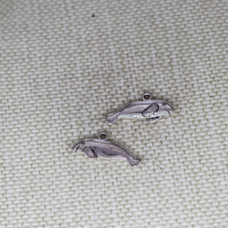 10pcs Seal Manatee Charms Metal Sea Lion Pendants for Jewelry Making