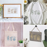 10pcs Plant Theme Screen Printing Stencils