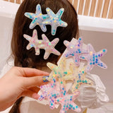 Sequin Starfish Hairpin Headwear for Kids