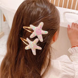 Sequin Starfish Hairpin Headwear for Kids