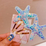 Sequin Starfish Hairpin Headwear for Kids
