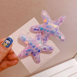 Sequin Starfish Hairpin Headwear for Kids