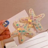 Sequin Starfish Hairpin Headwear for Kids