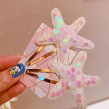 Sequin Starfish Hairpin Headwear for Kids