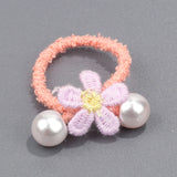 10pcs Girls Flower Rubber Bands Elastic Headband Tiara