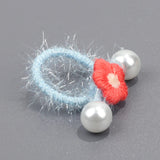 10pcs Girls Flower Rubber Bands Elastic Headband Tiara