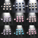10pcs Mini Hairpin Tiara Resin Flower Women's Crab Claw Headwear Girl Hair Clips