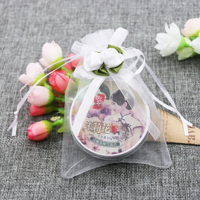 10pcs Tulip Organza Bag Jewelry Packaging Gift Wedding Party Favors