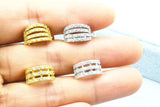 10pcs CZ Ear Cuff Earring Wrap Clip On Models Non Piercing Nose Rings